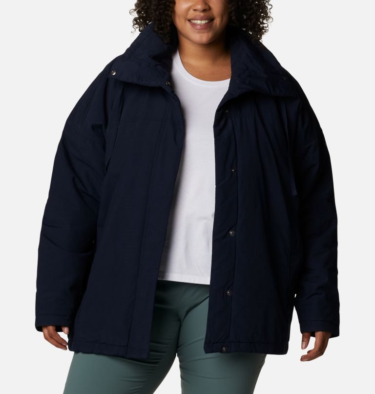 Women's Columbia Maple Hollow Insulated Jackets Navy | Plus Size CA-HA64L